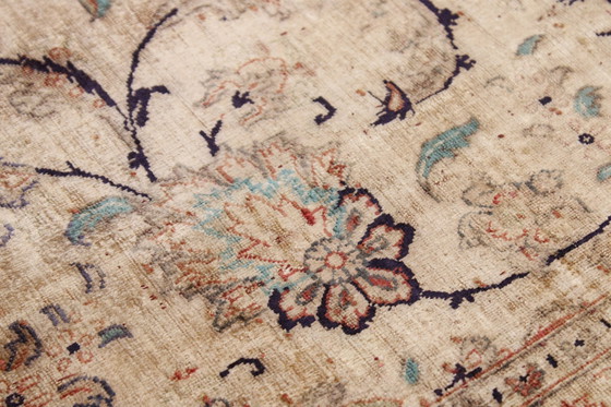 Image 1 of Tapis persan Ghom/Qom 100% soie Ancien design vintage noué à la main 300 X 191 cm