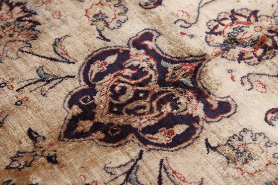Image 1 of Tapis persan Ghom/Qom 100% soie Ancien design vintage noué à la main 300 X 191 cm