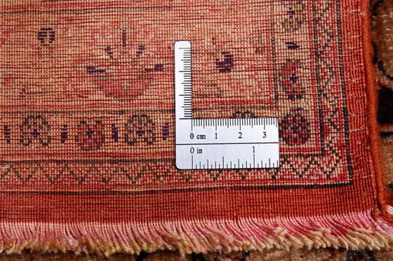 Image 1 of Tapis persan Ghom/Qom 100% soie Ancien design vintage noué à la main 300 X 191 cm