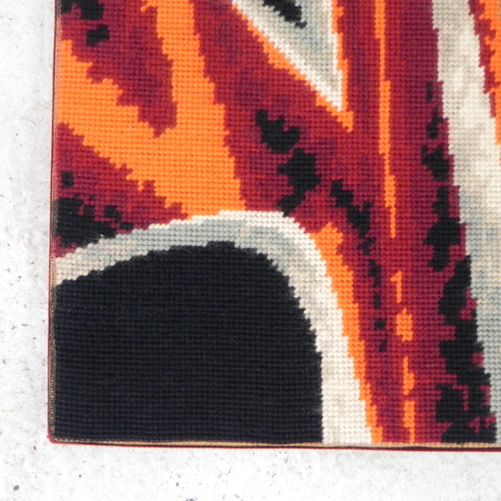 Image 1 of Tapisserie vintage, tapisserie murale Le Feu 76 X 135 Cm, 1970