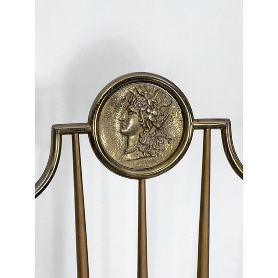 Image 1 of Paire de chaises Chiavari vintage en laiton, Italie années 1950