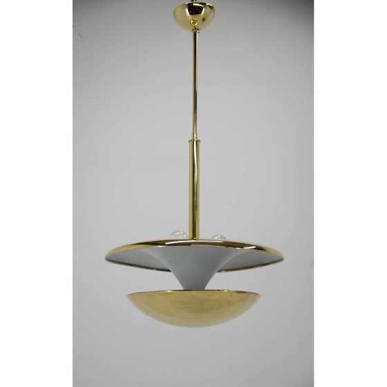 Image 1 of Lustre vintage en laiton Bauhaus par Franta Anyz pour Ias, années 1920