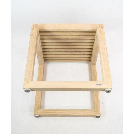 Image 1 of Tabouret vintage Trip Trap Cutter en chêne par Niels Hvass