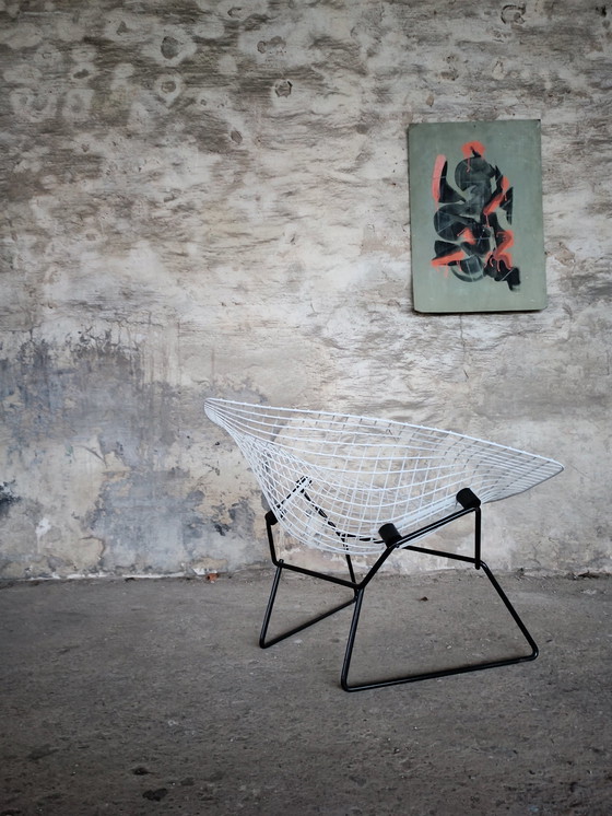 Image 1 of Harry Bertoia Diamond Lounge Chair Design Knoll International Vintage