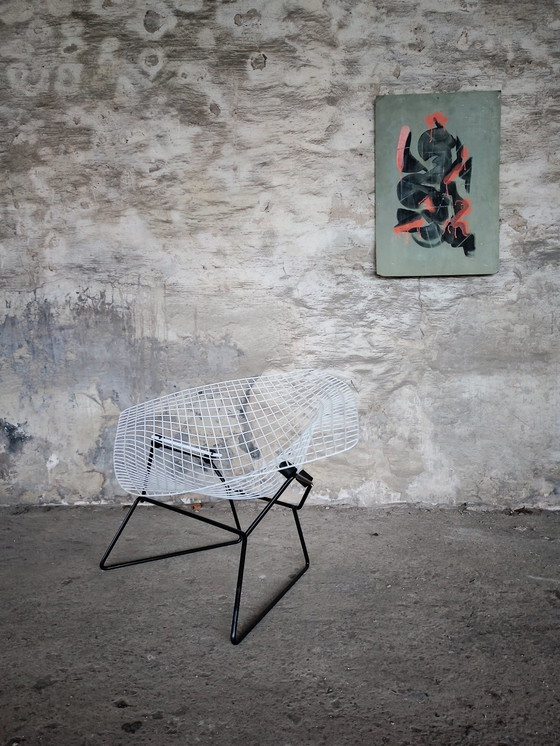 Image 1 of Harry Bertoia Diamond Lounge Chair Design Knoll International Vintage
