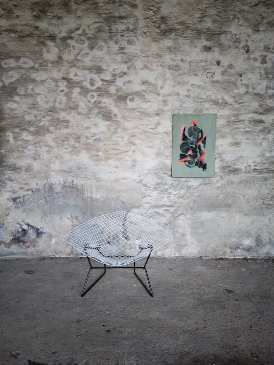 Image 1 of Harry Bertoia Diamond Lounge Chair Design Knoll International Vintage