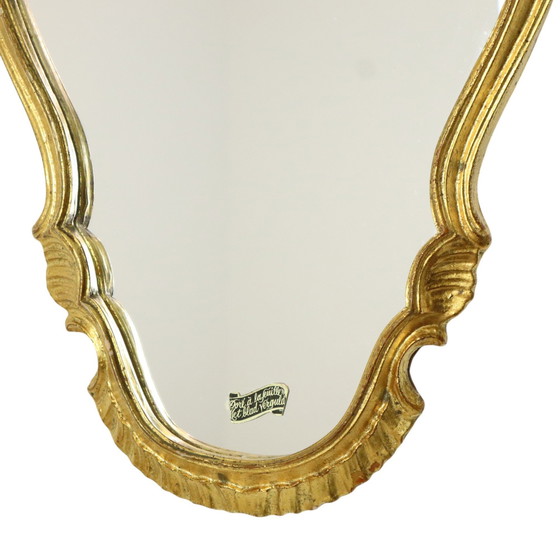 Image 1 of Miroir baroque feuille d'or