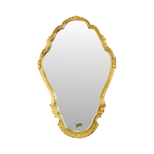 Miroir baroque feuille d'or