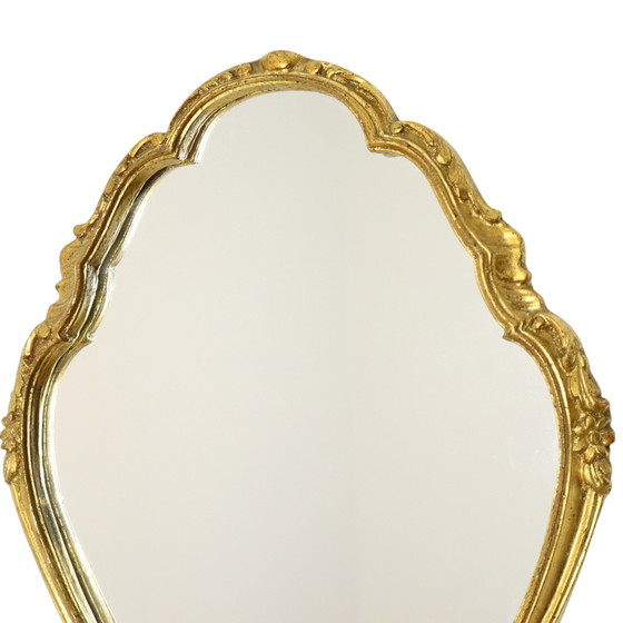 Image 1 of Miroir baroque feuille d'or