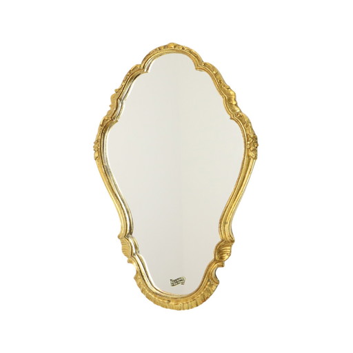 Miroir baroque feuille d'or