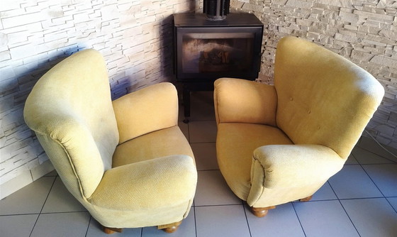 Image 1 of Paire de fauteuils rétro, Vintage, Tchécoslovaquie 60's