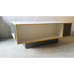 Table basse vintage au design minimaliste, 1980