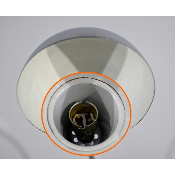 Image 1 of Lampe de bureau industrielle vintage en métal chromé, 1960