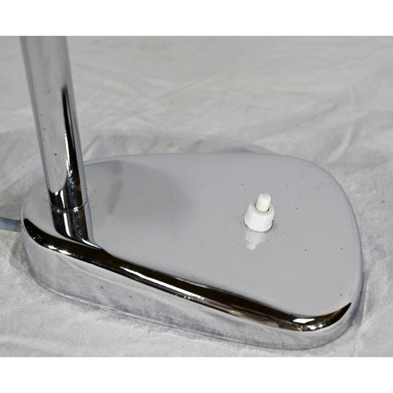 Image 1 of Lampe de bureau industrielle vintage en métal chromé, 1960