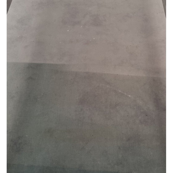 Image 1 of Table basse vintage italienne en métal et verre fumé, 1970