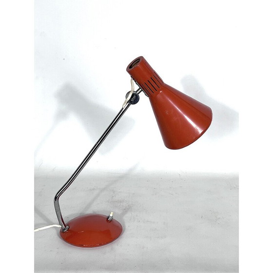 Image 1 of Lampe de table vintage orange saumonée par Stilnovo, 1960