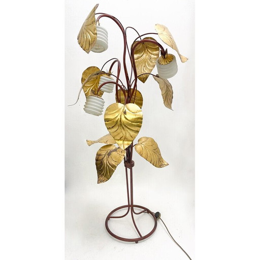 Lampadaire vintage doré