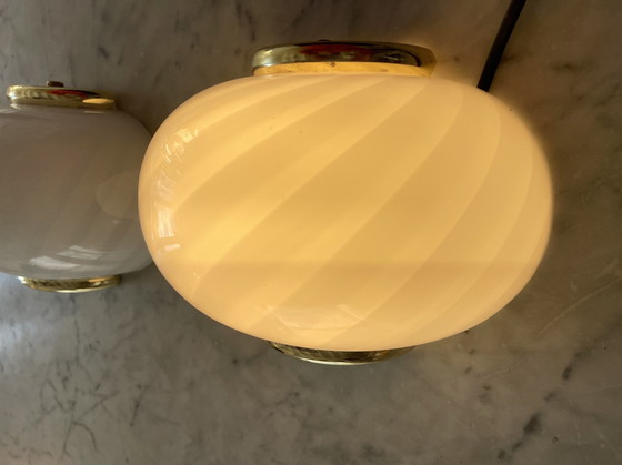 Image 1 of Vetri Wall Lighting Set Art Glass Murano 3 Units , Italian 1980