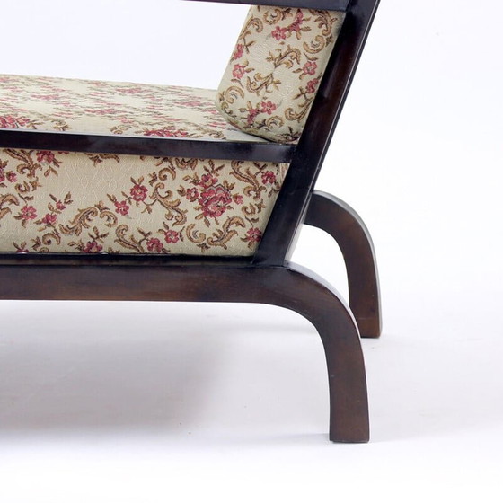 Image 1 of Fauteuil vintage en bois, Tchécoslovaquie années 1940