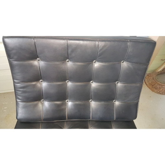 Image 1 of Paire de fauteuils en cuir vintage "Barcelona" par Mies Van Der Rohe pour knoll, 1970