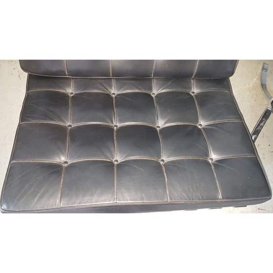 Image 1 of Paire de fauteuils en cuir vintage "Barcelona" par Mies Van Der Rohe pour knoll, 1970