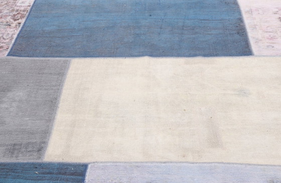 Image 1 of Tapis persan en patchwork teinté Design contemporain - Décoration d'intérieur moderne