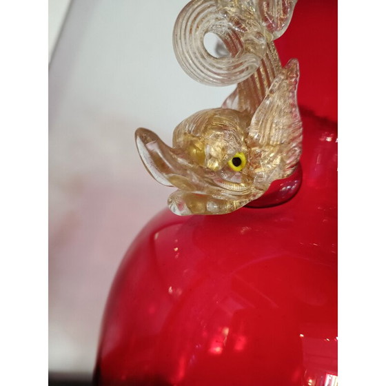 Image 1 of Vase vintage avec têtes de dauphins par Venir, Italie 1960