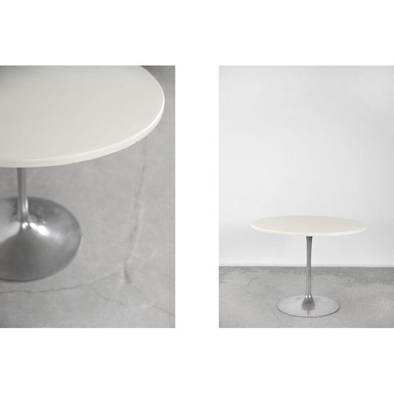 Image 1 of Table ronde scandinave vintage en métal tulipe, 1970