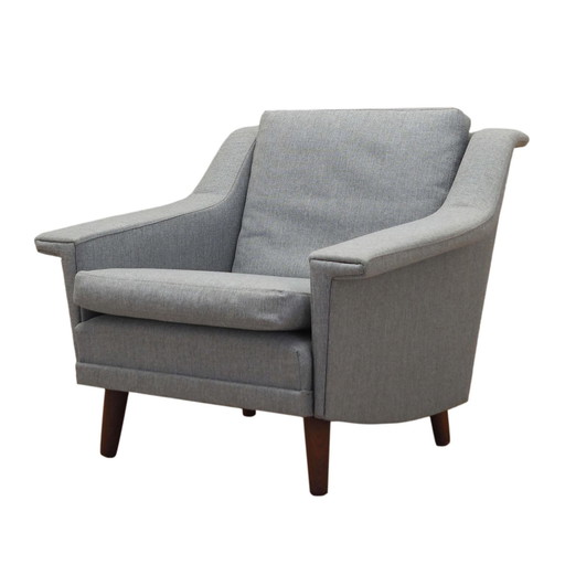 Fauteuil gris, Design danois, 1960S, Production : Danemark