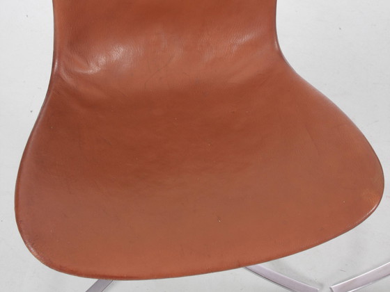 Image 1 of Suite De 4 Chaises Scandinaves Modele Pk9 Édition Originale K. Christiansen