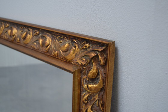 Image 1 of Miroir mural en bois Art Déco, années 1930.