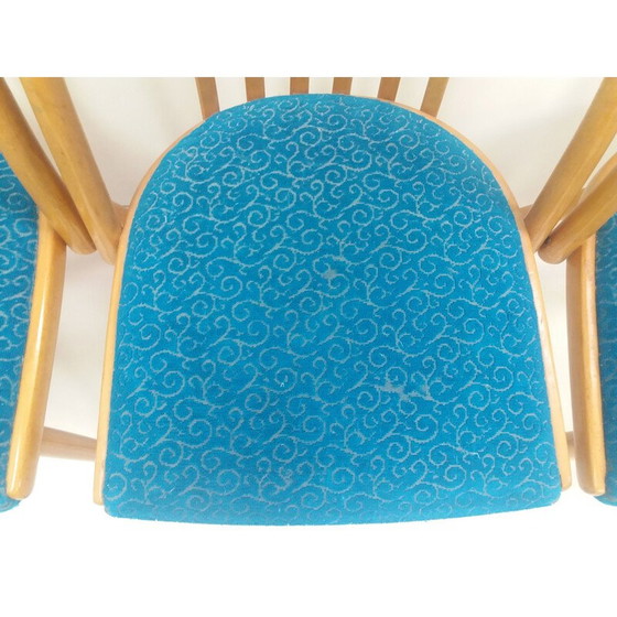 Image 1 of Ensemble de 4 chaises vintage en hêtre par Antonín Šuman pour Ton Bystřice pod Hostýnem, Tchécoslovaquie 1960