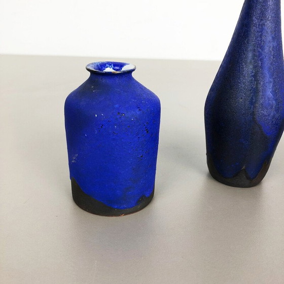 Image 1 of Ensemble de 3 vases d'atelier en céramique vintage par Gerhard Liebenthron, Allemagne 1960