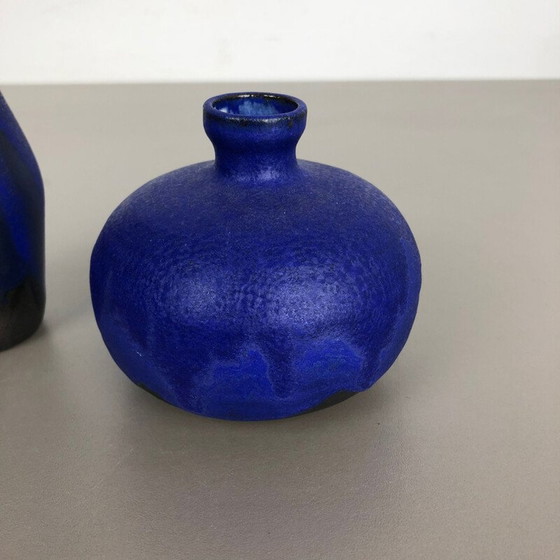 Image 1 of Ensemble de 3 vases d'atelier en céramique vintage par Gerhard Liebenthron, Allemagne 1960