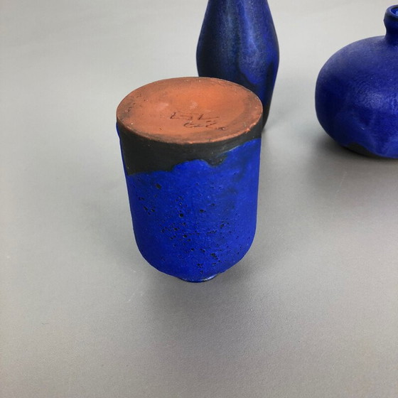 Image 1 of Ensemble de 3 vases d'atelier en céramique vintage par Gerhard Liebenthron, Allemagne 1960