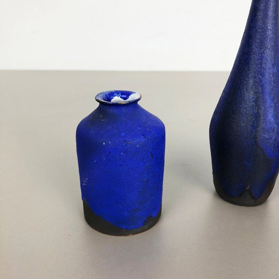 Image 1 of Ensemble de 3 vases d'atelier en céramique vintage par Gerhard Liebenthron, Allemagne 1960