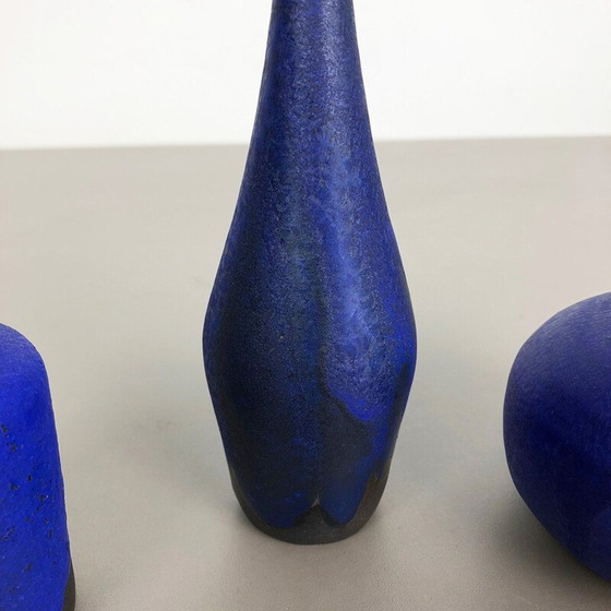 Image 1 of Ensemble de 3 vases d'atelier en céramique vintage par Gerhard Liebenthron, Allemagne 1960