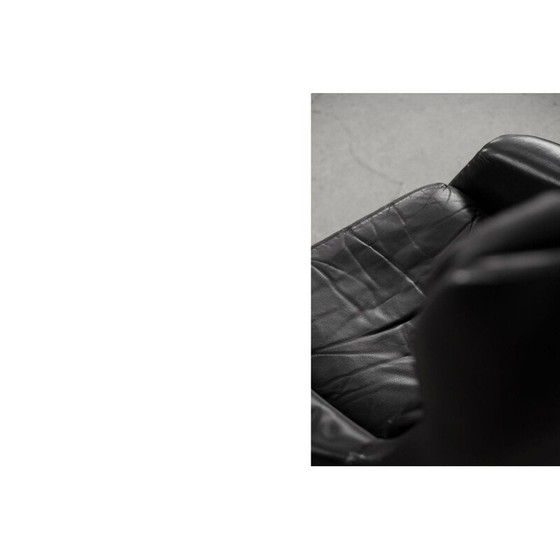 Image 1 of Fauteuil pivotant en cuir vintage Selig Imperial, Suède 1970