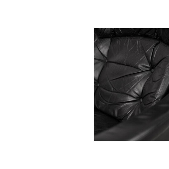 Image 1 of Fauteuil pivotant en cuir vintage Selig Imperial, Suède 1970