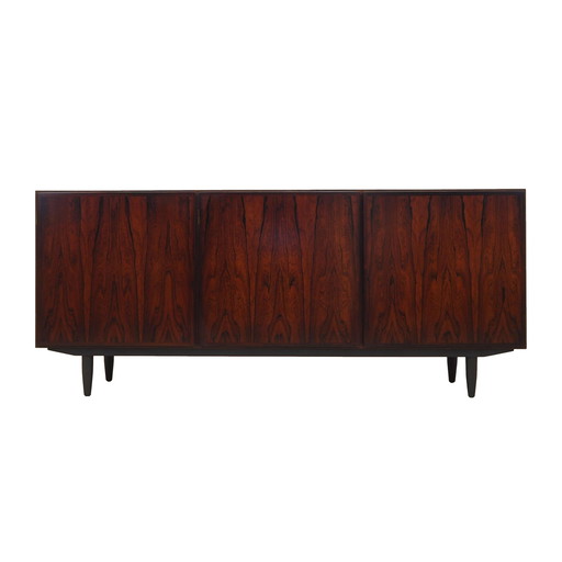 Buffet en bois de rose, design danois, années 1970, fabricant : Omann Jun