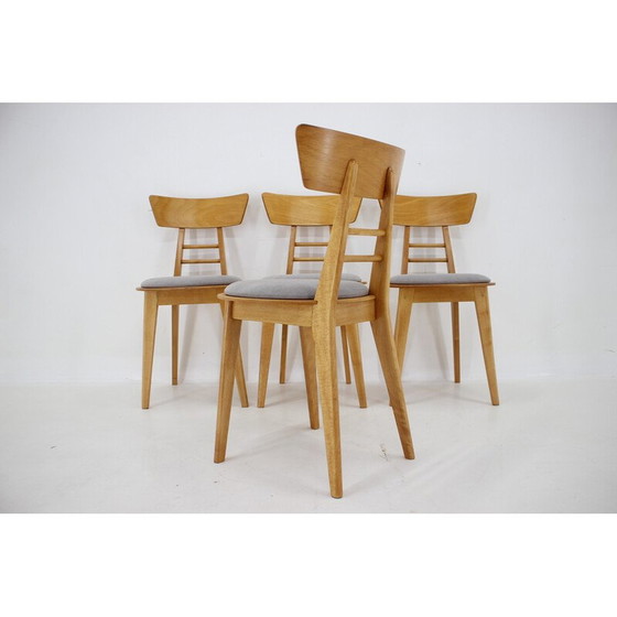 Image 1 of Ensemble de 4 chaises vintage par Ton, Tchécoslovaquie 1980