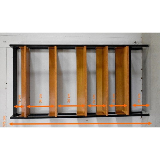 Image 1 of Etagère murale en chêne, 1970