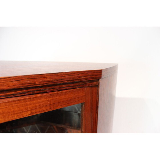 Image 1 of Meuble d'angle vintage avec meuble de bar en bois de rose, Danemark 1960