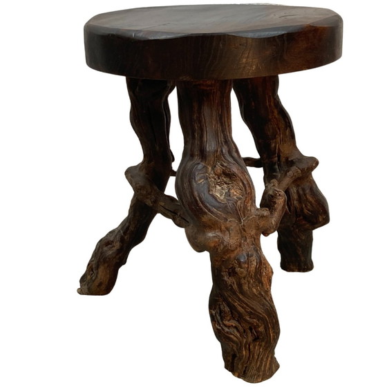 Image 1 of Tabouret en racine de vigne, France, années 1950