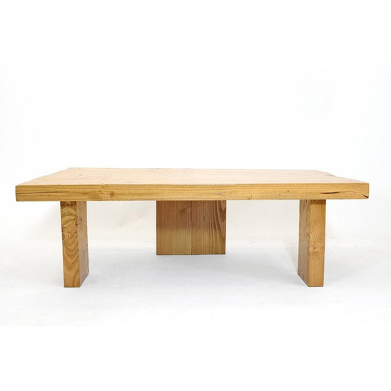 Image 1 of Table basse vintage en pin massif, 1970-1980