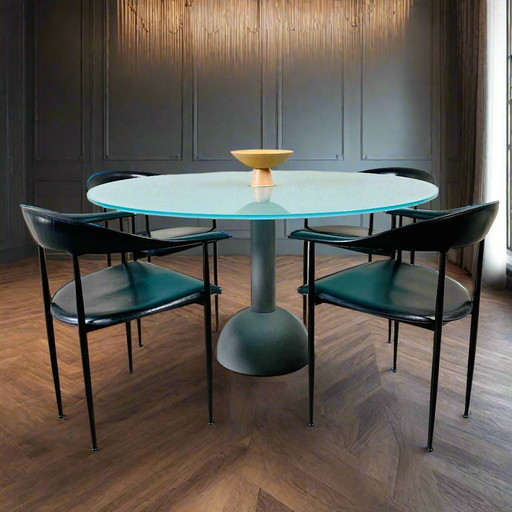 Table de salle à manger Poltrona Frau par Massimo et Lella Vignelli