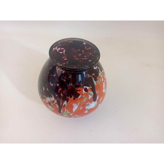 Image 1 of Soliflore en pâte de verre multicolore, 1930