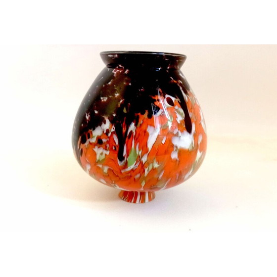 Image 1 of Soliflore en pâte de verre multicolore, 1930