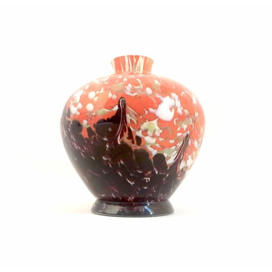 Image 1 of Soliflore en pâte de verre multicolore, 1930