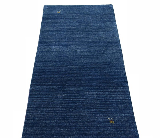 Image 1 of Gabbeh Loribaft noué à la main - 145 X 72 cm - Bleu